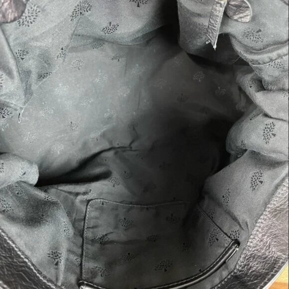 Mulberry Alexa Black Leather Oversized Satchel Purse - Picture 6 of 16